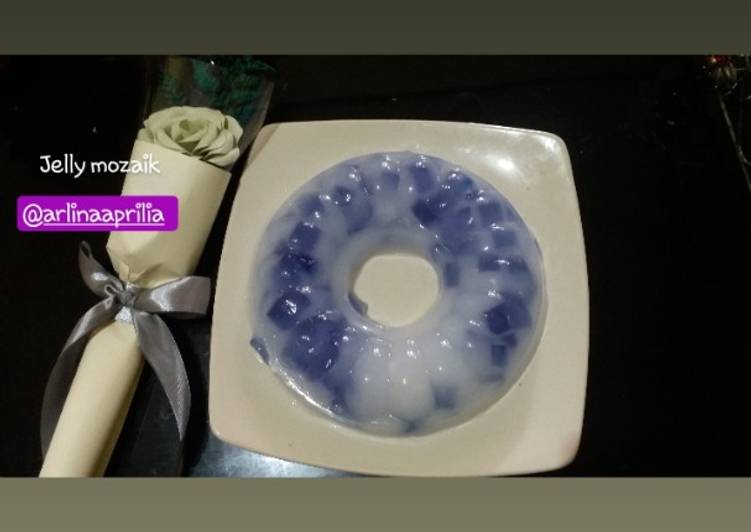 Cara Gampang Menyiapkan Jelly mozaik, Enak Banget