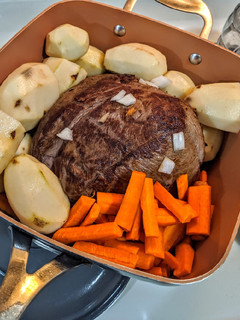 A picture of Beef Pot Roast with Gravy (Gluten and Dairy Free).