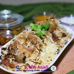 A picture of Pakki Mutton Biryani.