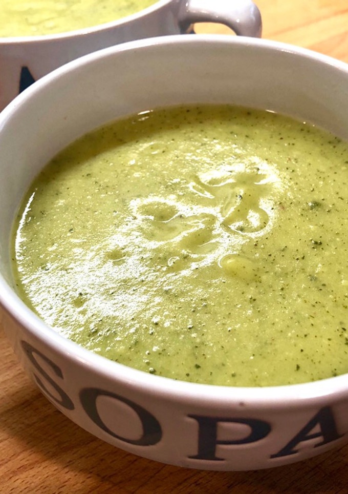 Una foto de Crema de calabacín