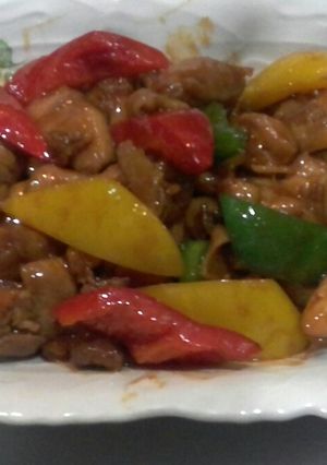 Foto resep Tumis ayam sauce hoisin dan capsicum