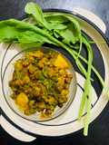 Palak Kala chana (Spinach with Bengal Gram)