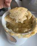 Mug cake de cheesecake