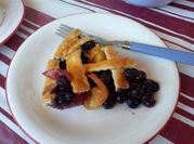 Una foto de pie de durazno
