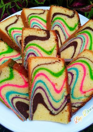 Foto resep Bolu Macan Rainbow