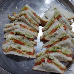 A picture of Bombay style Veg Cheese Sandwich 🥪😋.