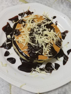 Foto resep Choco cheese pancake sederhana