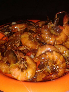 Foto resep Udang masak mentega saus tiram