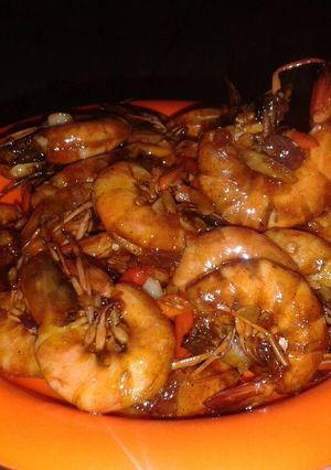 Foto resep Udang masak mentega saus tiram
