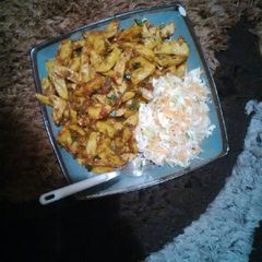 A picture of #themechallenge Chips Masala.