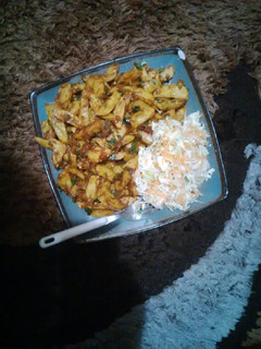 A picture of #themechallenge Chips Masala.