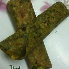 A picture of Kathi roll.