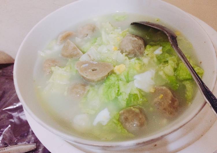 "tumis kubis bakso telor" breakfasting menu