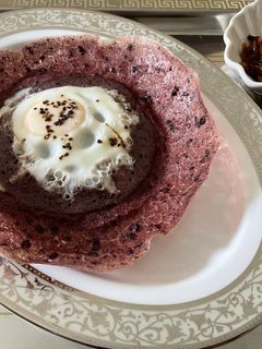 பேரரசர் ஆப்பம் / Emperor's hopper / கருப்பு கவுணி அரிச ஆப்பம் செய்முறை முக்கிய புகைப்படம்