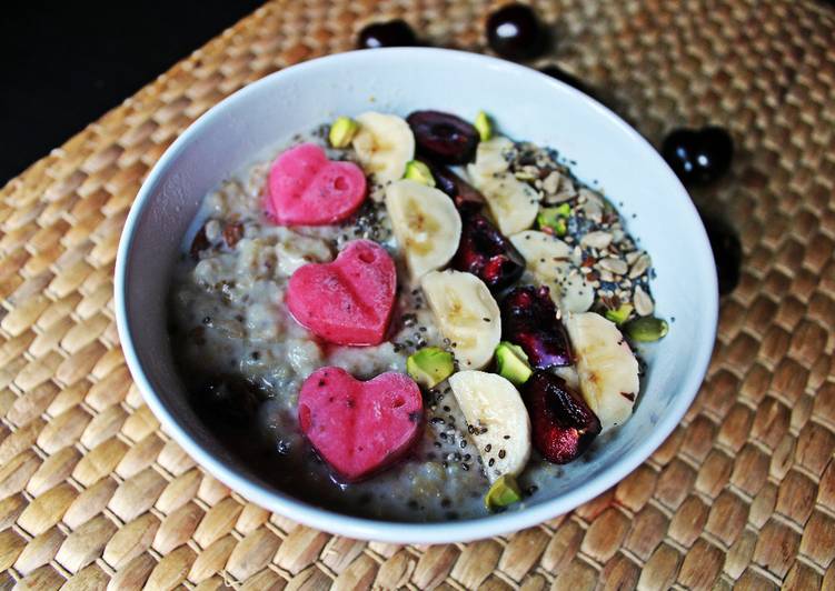 Porridge de cereales, semillas y mijo