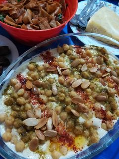 صورة لوصفة فتة حمص على طريقتي