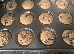 Foto de Muffins fit com 🫐 mirtilos