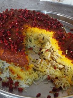 عکسی از دستور ته چین مرغ