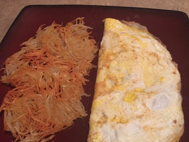 Recipe Omelette and Hash Browns the  Makes Drooling Appealing
