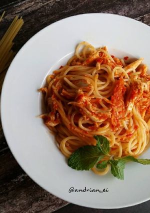 Foto resep Spagetti Ayam Balado