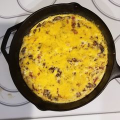 A picture of Bacon and Mushroom Frittata.