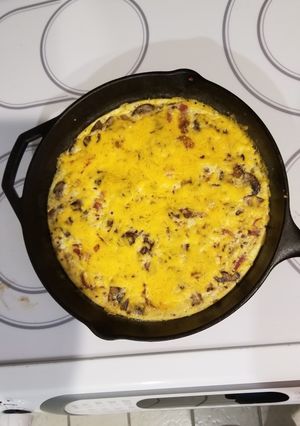 A picture of Bacon and Mushroom Frittata.