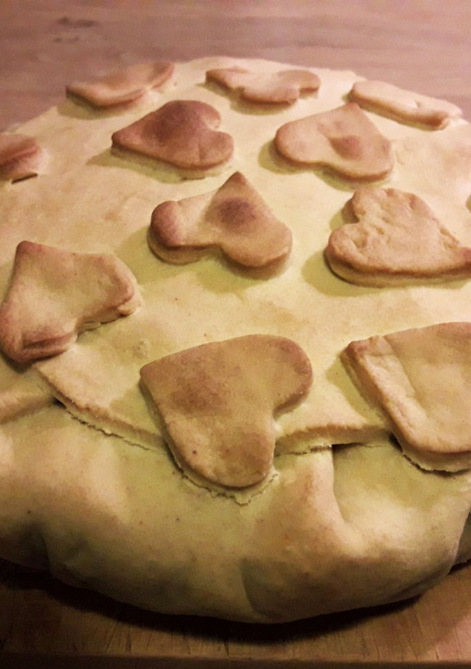 Una foto de Tarta de brócoli y pavo