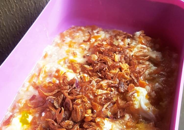 Langkah Mudah untuk Menyiapkan Bubur ayam oat (eat clean) Anti Gagal