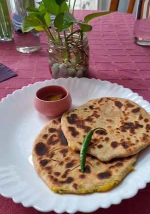A picture of Corn Paratha.