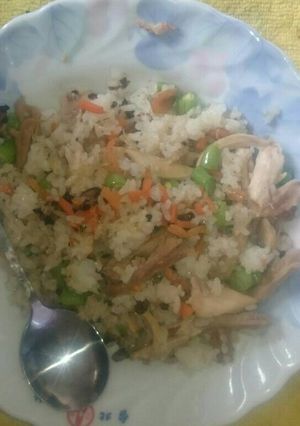 雞肉炒飯 的食譜成品照片