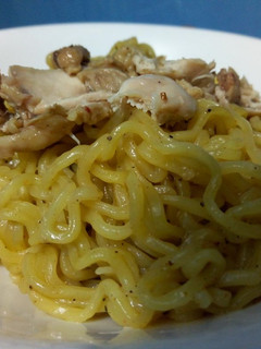 A picture of Chicken noodles.
