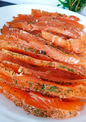Une photo de Saumon gravlax 😍 #avril