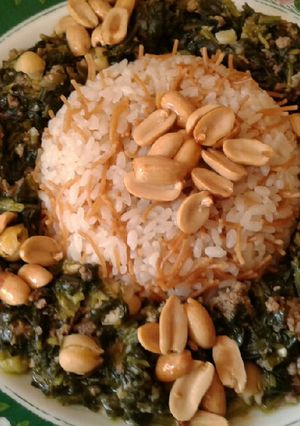 A picture of Spinach Stew with Chickpeas 👌👍.