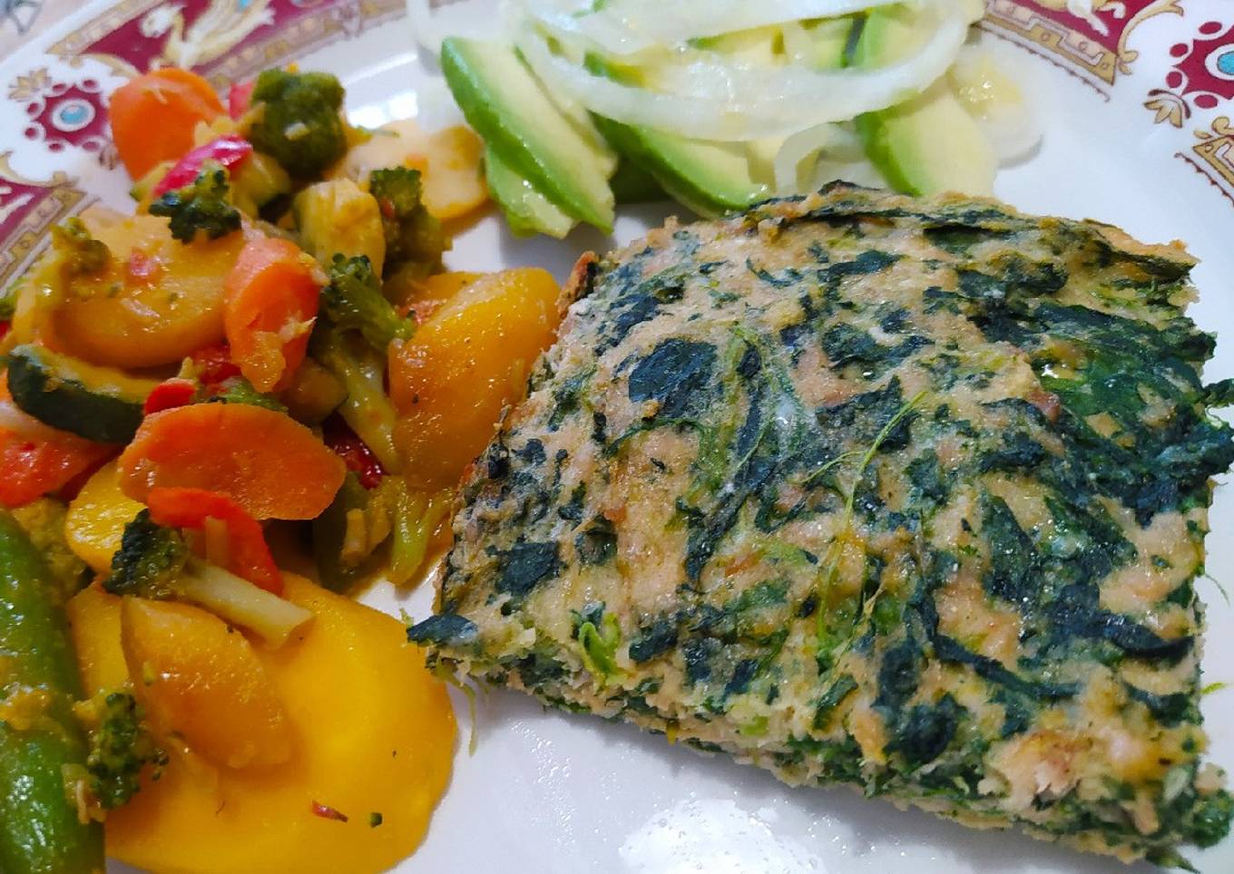 Pastel Popeye con pollo