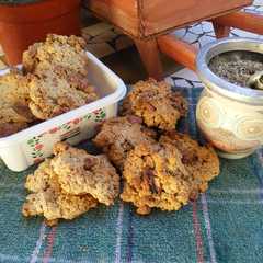 Una foto de Galletitas de avena, miel y nueces