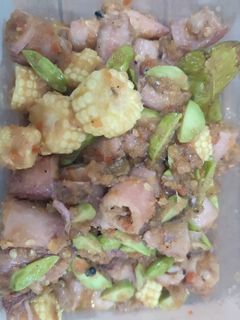 Foto resep Cumi balado ft putren dan pete