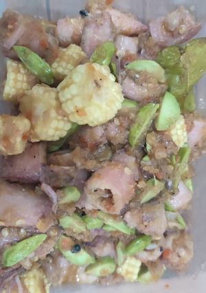 Foto resep Cumi balado ft putren dan pete