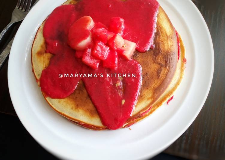 Recipe of Favorite Coconut creme stuffed pancakes