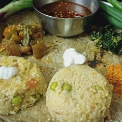 A picture of Foxtail Millet pulav.