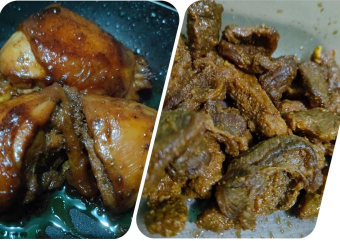 Ayam Bakar Teflon & Sate Sapi Bumbu Racik - cookandrecipe.com
