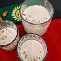 A picture of Cherry Chia Lassi/ Refreshing Chia Lassi With Cherry Prepared In 5 minutes.