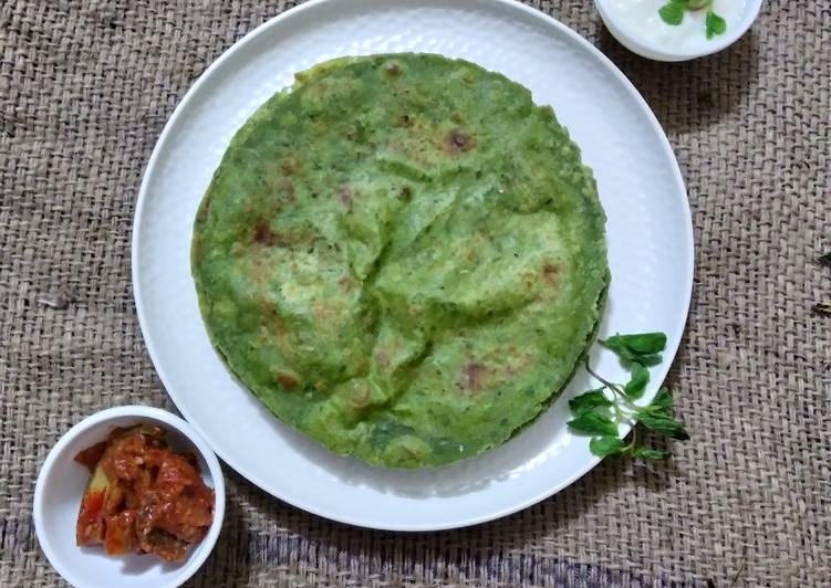 Simple Way to Make Quick Mint paratha