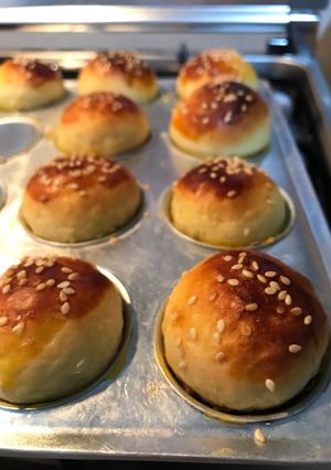 Foto resep Roti manis, KSB dan trik menguleni dg handmixer