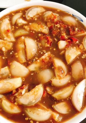 Hình của món Cà dằm mắm nêm.