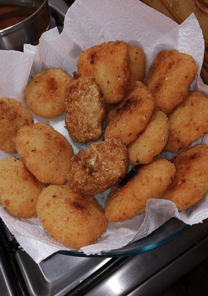 Una foto de Croquetas de polenta rellenas