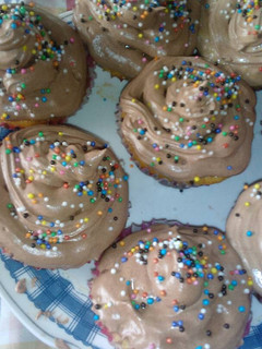 Una foto de Muffins de vainilla y coco