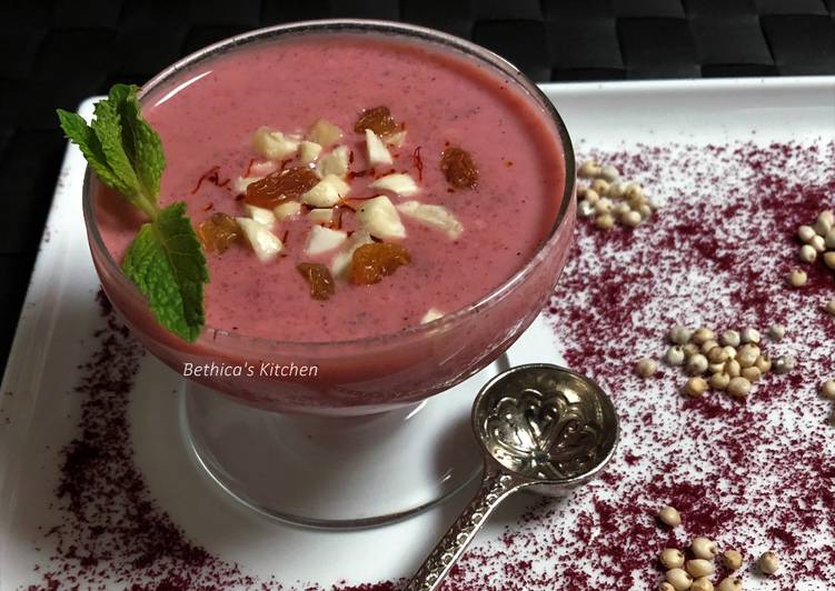 Easiest Way to Make Homemade Jowar Beetroot Phirni