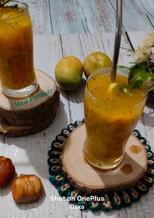 A picture of Mango Ice Apple Cooler.
