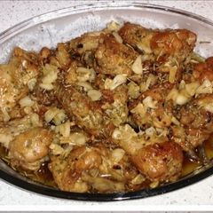 A picture of Garlic Lemon Chicken Wings.
