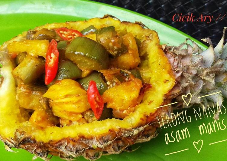 Resep Terong nanas asam manis (#pr_olahanterong), Bisa Manjain Lidah